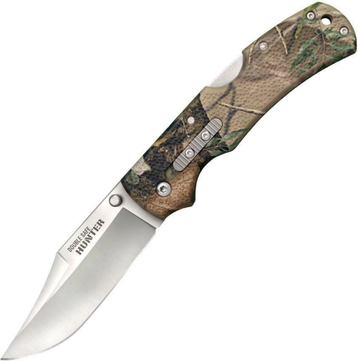 Folding hunting knife Cold Steel Double Safe Hunter, camouflage, 8.9 cm