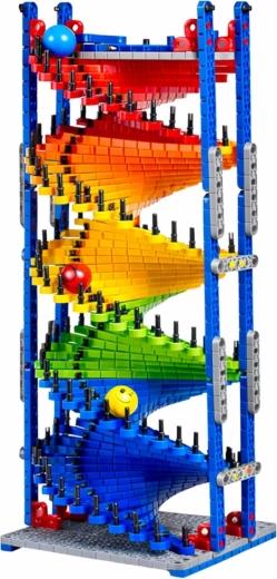 Dvotračna spirala za utrke kuglica
