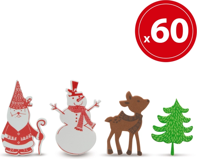 Christmas Foam Stickers 60 pcs