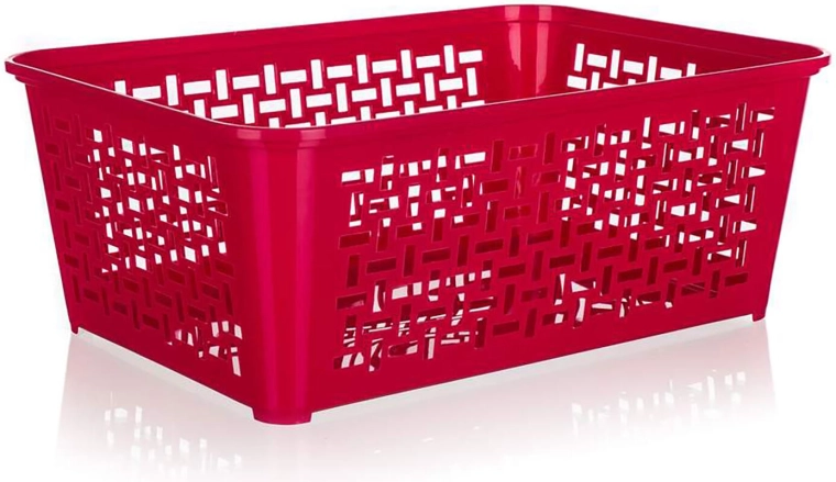 Plastična spremna košara 35,8 × 25,6 × 14 cm, mješavina boja