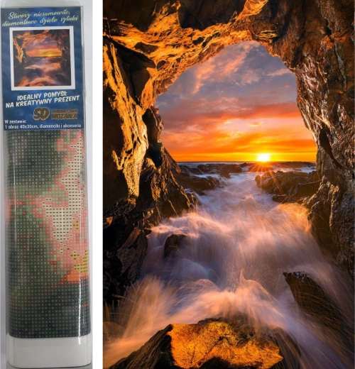 Dijamantno slikanje Zalazak sunca 30 × 40 cm