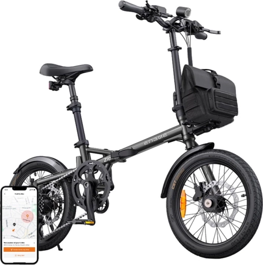 Sklopivi električni bicikl ENGWE Zip 250 W 16" sivi