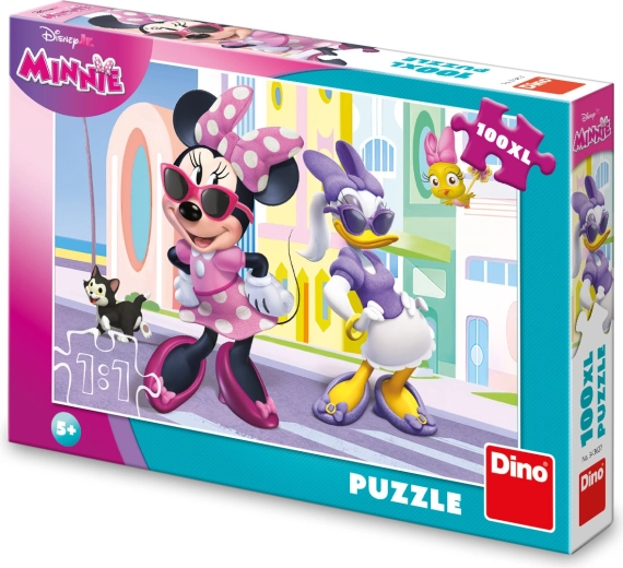 Disney Minnie i Daisy u gradu – dječje puzzle 100 XL dijelova