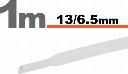 White heat-shrink tubing 13/6.5 mm