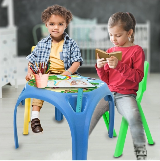 Stable construction with non-slip feet