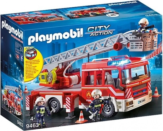playmobil city action vatrogasno vozilo s izvlačnim ljestvama