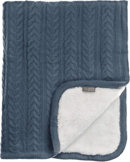 VINTER & BLOOM Cuddly Storm Blue cuddly blanket