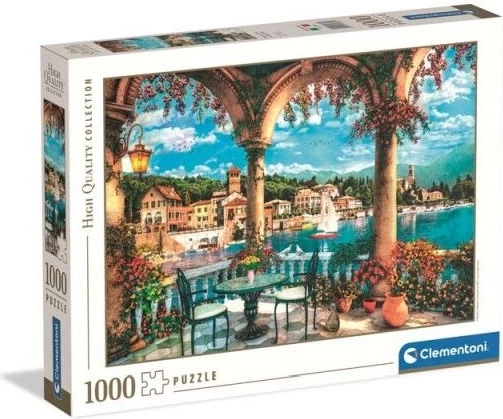 Clementoni puzzle Balcony overlooking Lake Como, 1000 pieces