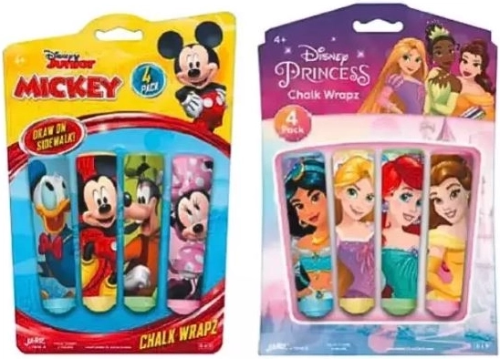 Kreda za pločnik John Disney, 4 boje, mješavina motiva - 1 komad