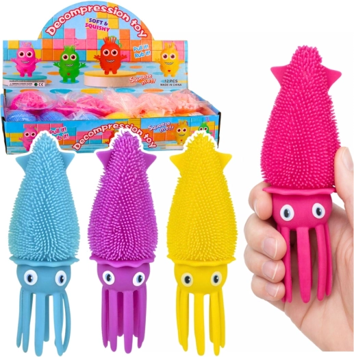 Svjetleći senzorički stisljivi lignjun s LED-om, mix boja