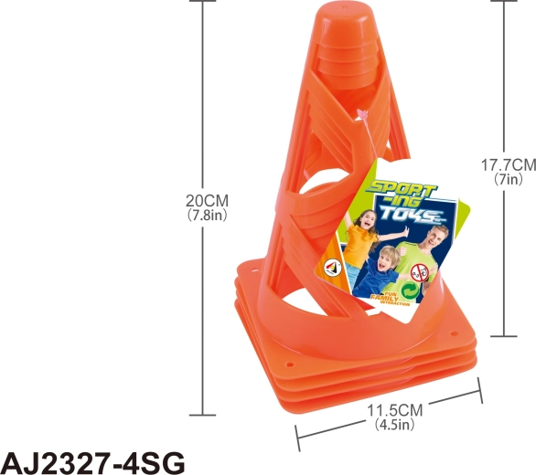 Trenažni čunjevi 18 cm – set 4 kom