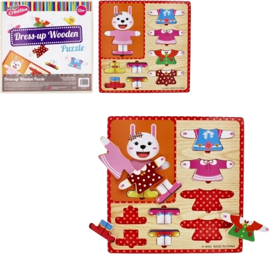 Dress the Bunny Wooden Puzzle