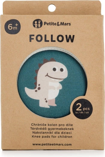 Petite&Mars elastični štitnici za koljena za puzanje Follow Misty Green