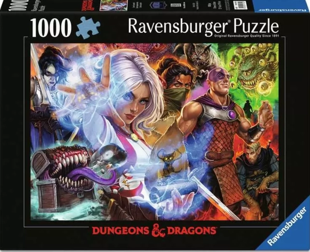 Ravensburger puzzle Dungeons & Dragons: Izazov prihvaćen 1000 dijelova