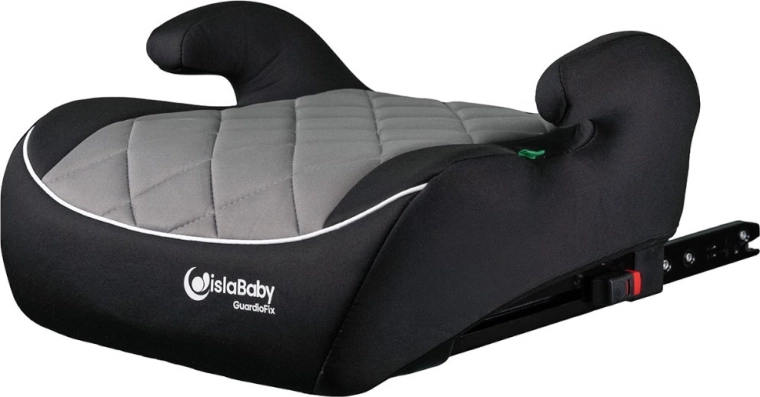 IslaBaby GuardioFix car booster seat with ISOFIX 125–150 cm, grey