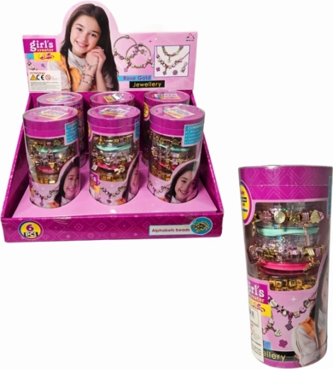 DIY set za izradu nakita u tubi (narukvice s privjescima, perlice) – 1 komad