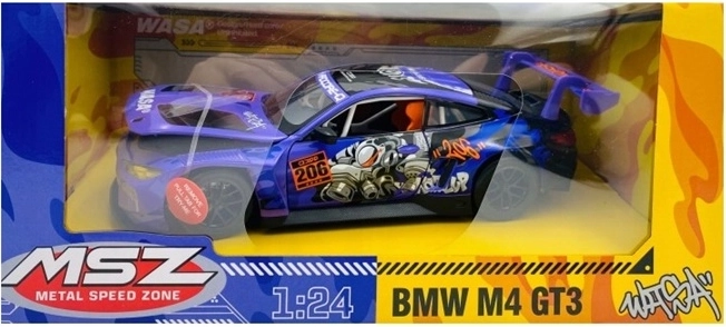 MSZ BMW M4 GT3 Purple Collectible Car Model