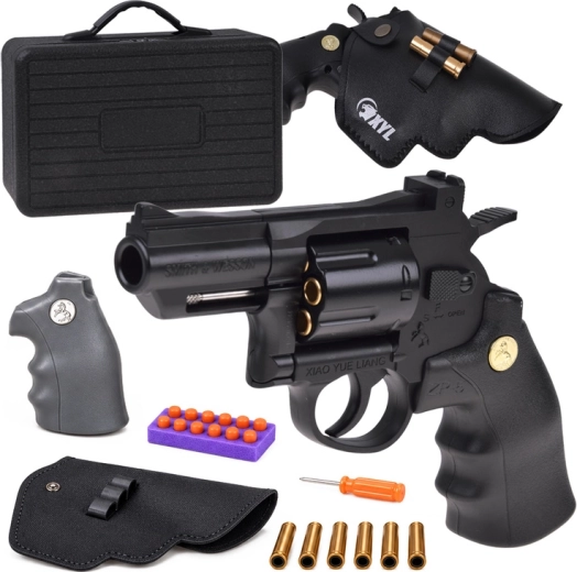 Dječji revolver s izmjenjivim dijelovima u kovčegu