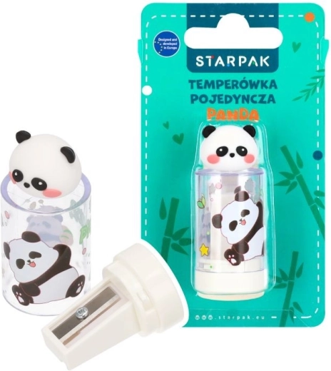 Panda sharpener with eraser - 1 piece