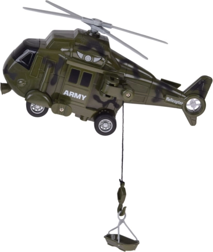 Helikopter s rotorom i spasilačkim vitlom