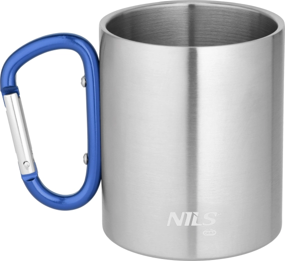 Kamping šalica Nils Camp s karabinerom 300 ml plava