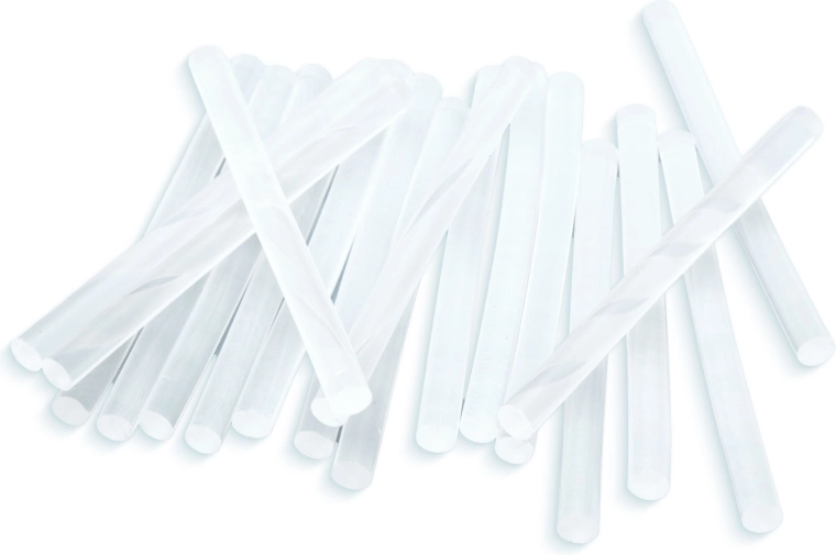 Transparent hot glue sticks for glue gun, 7 mm, 20 pcs