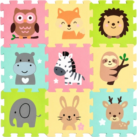 Petite&Mars pjenaste podne puzzle Nexli Safari Friends 9 kom