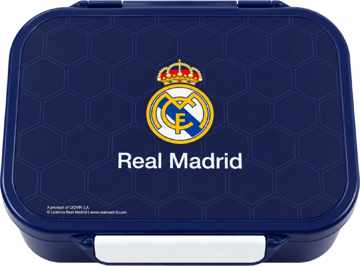 Tamnoplavi pretinac za užinu Real Madrid s tri odjeljka