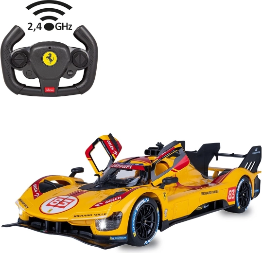 JAMARA Ferrari 499P-N83 1:14 Remote-Controlled Car, Yellow