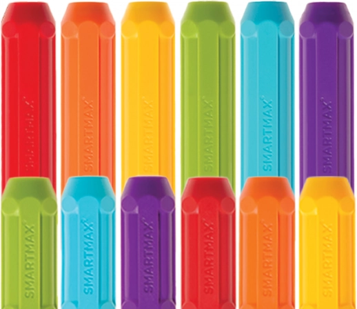 Magnetička građevna set SmartMax - kratke i duge šipke, 12 kom