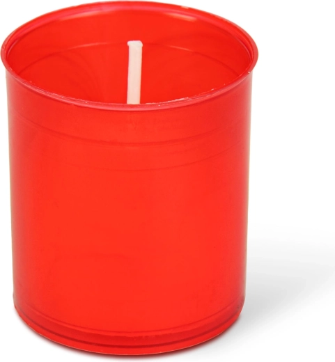 Set of 6 red lantern candles 47 × Ø43 mm