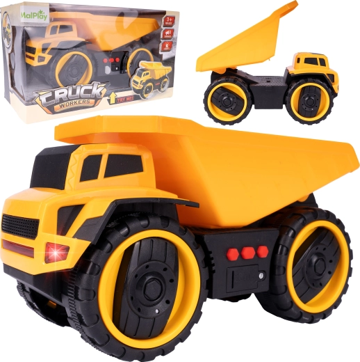 Friction-Powered Dump Truck with Lights and Sounds