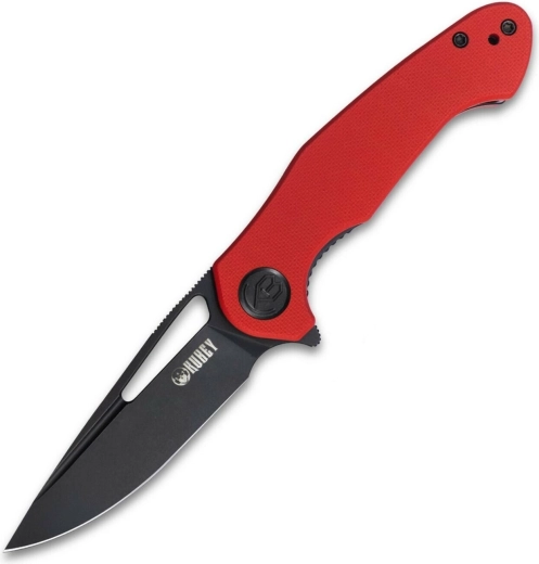 Kubey Dugu elegantni preklopni džepni nož 7,4 cm, dark stonewash, crvena G10