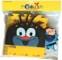 Dječji mjerni metar Krtek – žuti, pjenasti, 5 dijelova