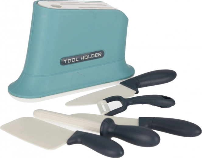 Kuhinjski set noževa sa stalkom i gulilicom