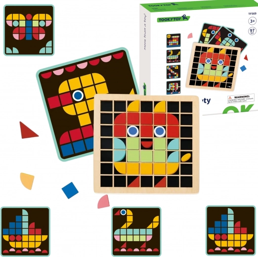 Drvena mozaička Tooky Toy Montessori