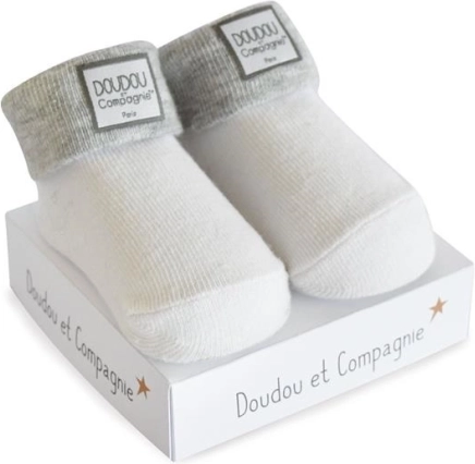 Poklon-set DOUDOU – univerzalne bebine čarapice 0–6 mjeseci