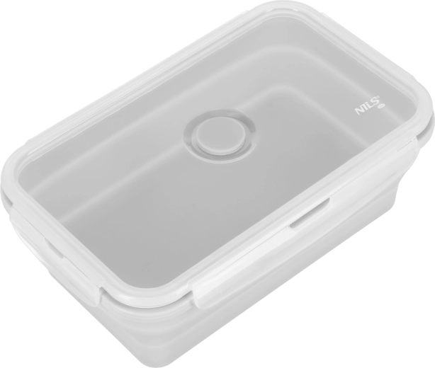 Sklopiva kutija za užinu NILS Camp 1200 ml – siva