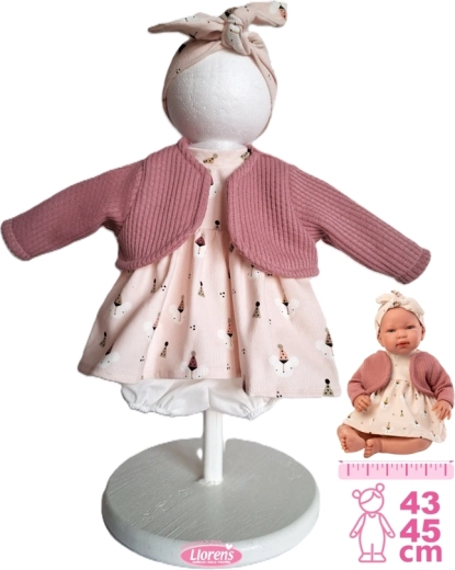 Odjeća za lutku bebu New Born Llorens 43–45 cm