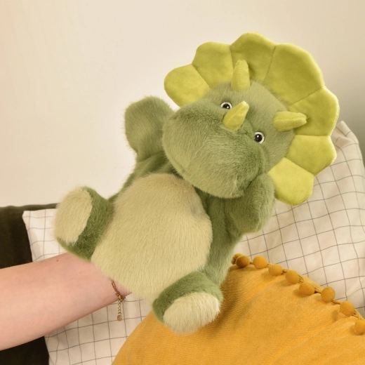 Histoire d'Ours plišana ručna lutka dinosaurus zelena 24 cm