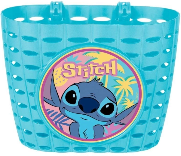 Dječja košarica za bicikl Stitch tirkizna - 1 komad