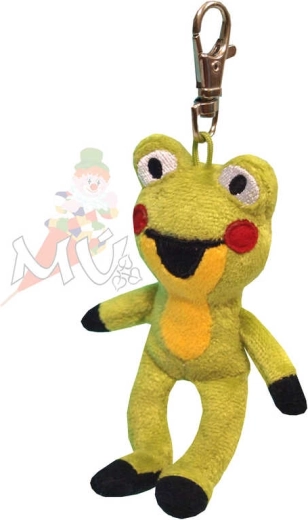 Moravská ústředna plišana žabica s karabinerom 11 cm