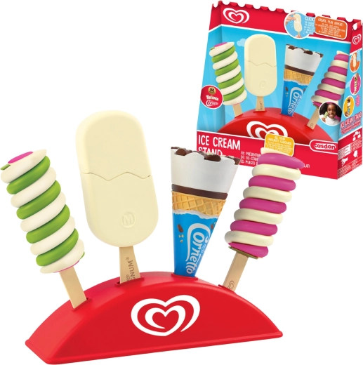 Casdon Algida set igračkih sladoleda sa stalkom (Twister, Cornetto i Magnum)