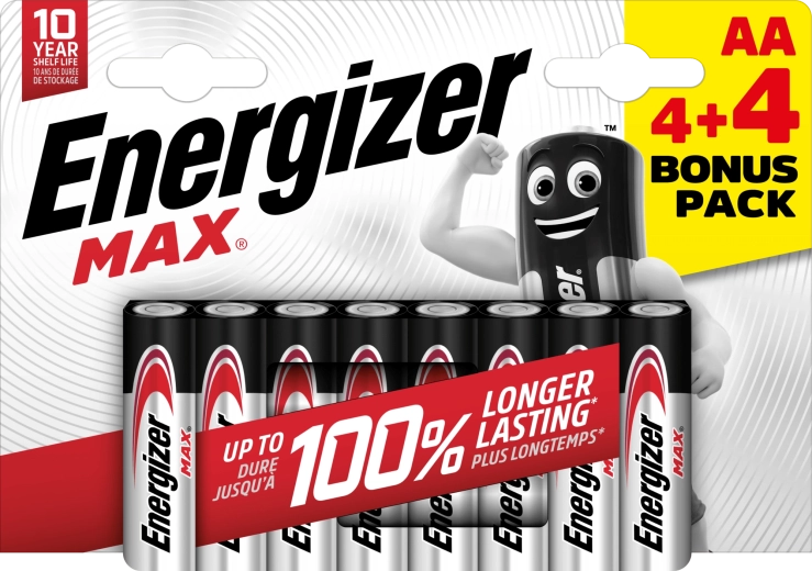 Energizer Max AA alkalne baterije 8 kom