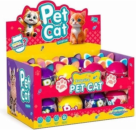 Surprise in a Ball Kitty – collectible mini figurine (4 variants)