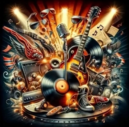 Dijamantno slikanje Glazbena inspiracija 30 × 40 cm