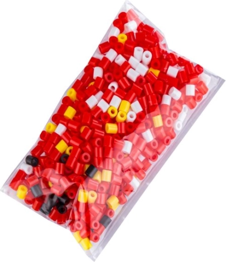 Colorful beads in a practical pouch