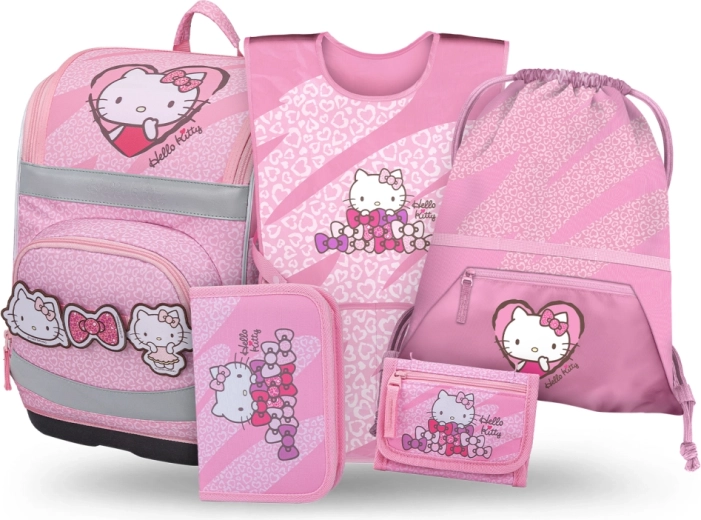 Baagl školski set 5 Zippy Plus Hello Kitty slatki leopard