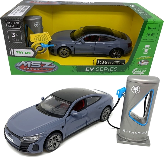 Metalni model automobila 1:36 Audi e-tron GT sa svjetlima i zvukovima