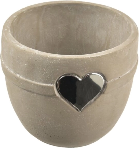 Betonska tegla u obliku srca, siva 15 × 15 × 13 cm